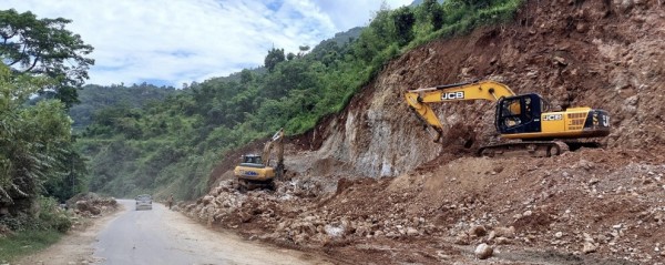 पोखरा–मुग्लिन सडक निर्माण कछुवा गतिमा